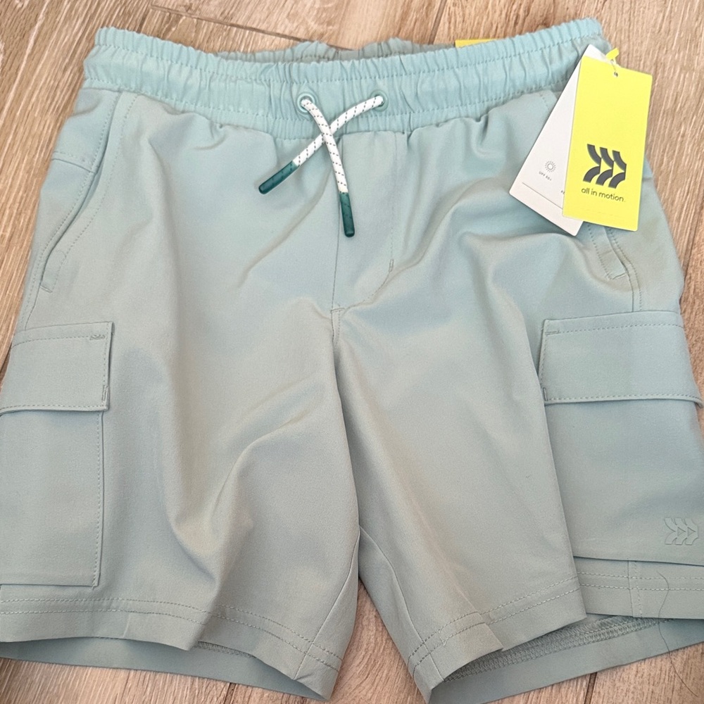 All in Motion Kids Light Blue Cargo Shorts